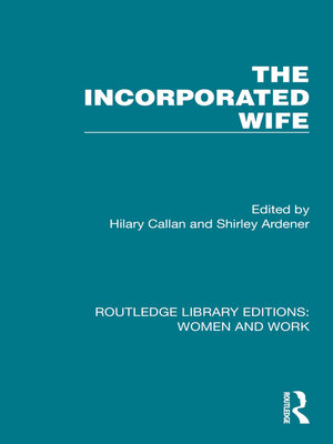 cover image of The Incorporated Wife